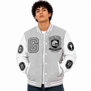 <b>Vintage</b> Wool <b>Varsity</b> Bomber <b>Jacket</b> High Quality Canvas New College Baseball Letterman Black High School Winter <b>Varsity</b> <b>Jacket</b> - Product Image 1