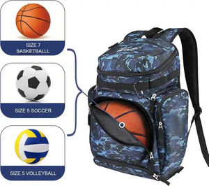 Sac à dos multifonctionnel de gros pour le baseball/le basketball et autres sports, sac de sport professionnel personnalisé par sublimation - Product Image 2