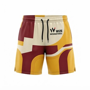 WIZE INTERNATIONAL Short de bain en toile pour homme, séchage rapide, imperméable, respirant, avec cordon de serrage, vêtement de sport décontracté - Product Image 1
