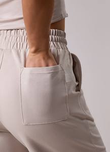 Pantalon évasé taille haute croisée style européen-américain, coupe slim décontractée, respirant, avec poches, collection printemps 2026, sur mesure - Product Image 3