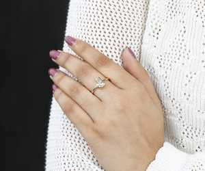 เพชรคุณภาพสูง IGI Certified 14K ทองคำขาว E VVS1 เพชรเลี้ยงในห้องปฏิบัติการ ฝังแบบ Bezel Setting ของขวัญวันหมั้น วันแต่งงาน วันเกิด สำหรับเธอ - Product Image 5