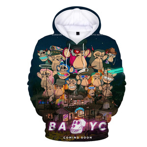 Sudaderas con Capucha Personalizadas con Estampado de Anime 3D, Antiarrugas, Transpirables, Modestas, 100% Poliéster, Suministro ODM, Sublimadas, Primavera - Product Image 3