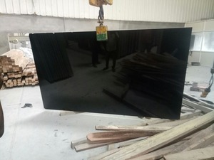 Dalles de granit Silo Granites Big Absolute Black Gangsaw de qualité supérieure, finition polie moderne, garantie 5 ans et plus, pour hôtels et cuisines - Product Image 5