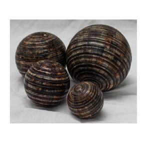 Bolas con incrustaciones de hueso indio, diseño de rayas redondas, bolas de vajilla disponibles en cuatro tamaños, sala de estar escaparate para, bola dotada, decoración del hogar - Product Image 3