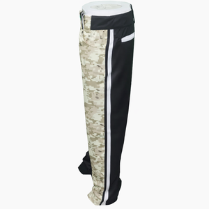 Pantalon de baseball/softball noir personnalisé sublimé pour adulte, coupe unisexe, taille élastique, polyester/coton - Product Image 2