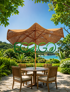 Sombrilla de Fibra de Coco Natural Hecha a Mano para Jardín, Patio, Playa, Resort, Hotel, Parasol, Fabricada por Eco2go Vietnam - Product Image 5