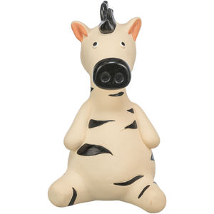 Giocattolo da masticare per animali domestici Zebra 15 cm in gomma morbida per cani - Product Image 1