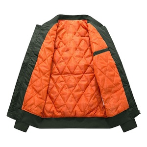 Blouson bomber homme streetwear, mode urbaine, fermeture éclair, veste décontractée légère - Product Image 3