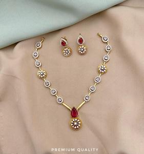 Premium Quality Minimal Wear Necklace Set Suitable For All Outfits Perfect For Office Wear, Party Wear - Product Image 1