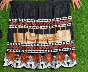 Women's High Quality Polynesian Tribal Embroidered Spandex Polyester High Waist Dress & <b>Skirt</b> Customized Color Logo All Seasons - Product Image 1