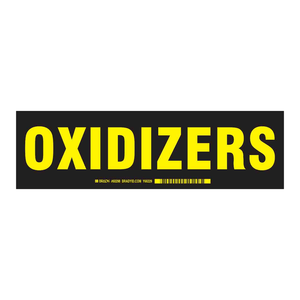 Étiquettes de sécurité auto-adhésives mates Brady Oxidizers pour les laboratoires chimiques et le transport de produits dangereux - Product Image 3