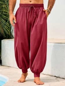 Premium Cargo Style Baggy <b>Trousers</b> Men Wide Leg Heavyweight Cotton Streetwear Fashion Pants Manufacturer - Product Image 4