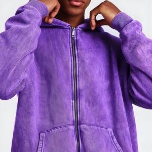 Ensemble de survêtement vintage délavé pour homme, streetwear, sweat à capuche et pantalon cargo, tenue décontractée pour le jogging, survêtements OEM - Product Image 3