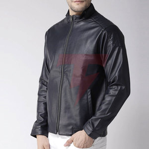 <b>Smart</b> <b>Men</b> Leather <b>Jacket</b> with Premium Front Zip Style Eco-Friendly & Breathable <b>for</b> Casual Winter Collection - Product Image 6