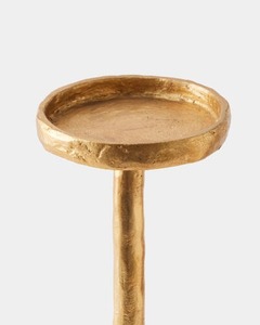 <b>Night</b> Edit Candle <b>Stand</b> Durable Home Decoration Metal Candle Holder Tall Textured Base White Candle Included - Product Image 2