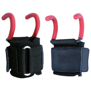 Wholesale Gym Fitness <b>Training</b> Hooks <b>Weight</b> Lifting Grip Hooks Wrist Support Straps Black Weightlifting Hook for Unisex - Product Image 4