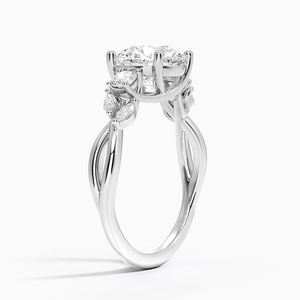 Premium 925 Sterling Silver Three Stone <b>Diamond</b> <b>Ring</b> Classic Luxury Fine Jewelry Wedding Engagement Anniversary Gift Collection - Product Image 2