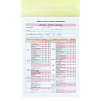 Papel Autocopiativo de 3 Capas, Tamaño A4, Formulario de Informe de Inspección Vehicular Anual, Código de Barras, Número de Serie, Preimpreso, Marca OEM