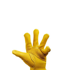 Gants de travail en cuir de vachette robustes et durables, gants de conducteur pour la conduite de camions, le jardinage, l'entrepôt - Product Image 1