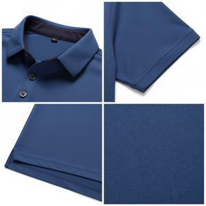 Camiseta Polo para Hombre, Algodón 260 GSM, Corte Regular, Manga Corta, Cuello en V, Ropa de Calle, Informal, Suave, Transpirable, Duradera, OEM/ODM - Product Image 5