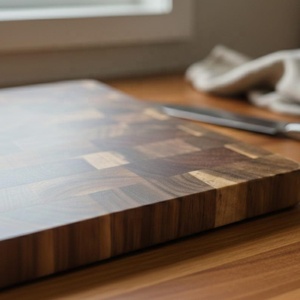 Planche à découper rectangulaire en bois artisanale Artizon Studio avec finition lisse, réutilisable et durable, passe au lave-vaisselle - Product Image 2
