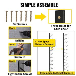 Porte-bouteilles mural vertical moderne en acier noir 12x2 avec porte-serviettes, porte-vin décoratif mural - Product Image 6