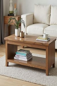 Table basse rectangulaire haut de gamme au design mid-century, en bois fait main, pour la maison et les bars d'hôtel - Product Image 5