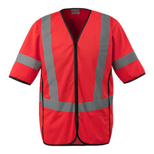 Good Quality Durable <b>Working</b> Safety Vest Unique Style <b>Construction</b> High Visibility Polyester Safety Vests - Product Image 2