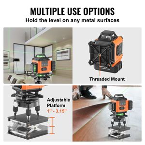 Livella Laser Autolivellante 4x360° Verde da 30m con 16 Linee, Impermeabile IP54, Telecomando e Funzione Fai-da-te - Product Image 5