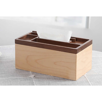 Porte-boîte à mouchoirs en bois, design nordique, organiseur pour la maison, fabriqué au Vietnam