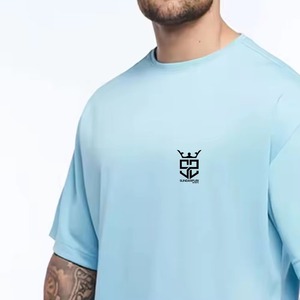 Camiseta de moda estampada 100% algodón para hombre, de alta calidad, cuello redondo, corte holgado, talla grande. - Product Image 2