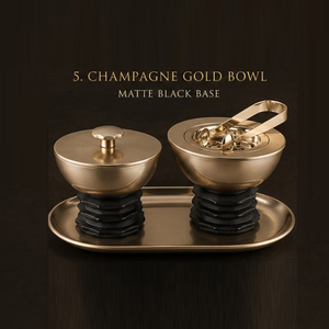 Metal <b>Silver</b> Incense <b>Burner</b> Set Featuring A Lidded Container, <b>Burner</b> Bowl With Tong On A Matching Tray For Aromatherapy Use - Product Image 2