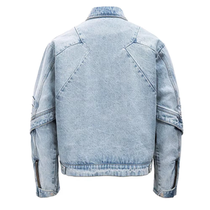 Veste en jean fine et respirante pour homme, séchage rapide, avec logo frontal, idéale pour la ville et les voyages - Fournisseur en gros - Product Image 3