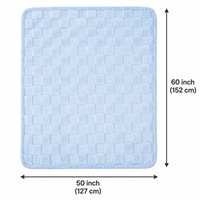 Plaid chauffant électrique à cordon OEM/ODM en jacquard à carreaux, Sherpa 50x60 pouces, chauffe rapidement, lavable