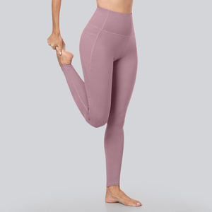 Team <b>Builder</b> Custom Women's High Waist Yoga Leggings Side Phone Pockets Compression Gym Fitness Running Workout Satin Quick Dry - Product Image 2