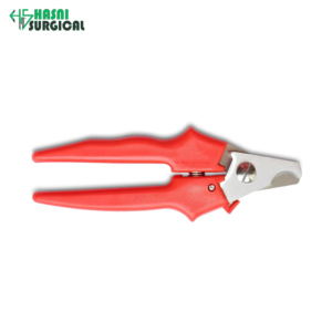 Coupe-ongles pour animaux de compagnie en acier inoxydable rouge avec protection de sécurité, petit et moyen, instrument chirurgical orthopédique et vétérinaire - Product Image 4