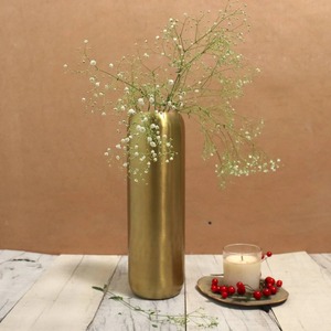 Vase en laiton oriental avec gravure florale, pièce décorative pour la maison - Product Image 4