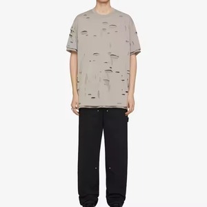 Manufacturer Custom Logo Men's Oversized T-Shirt Lightweight Plus Size 100% Organic Cotton Eco-Friendly - Product Image 2