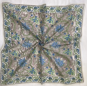 wholesale Hand Block Printed Organic Cotton <b>Bandana</b> Lightweight Soft Cotton Paisley <b>Bandana</b> Sunfaded Hand Dyed Vintage Style - Product Image 5