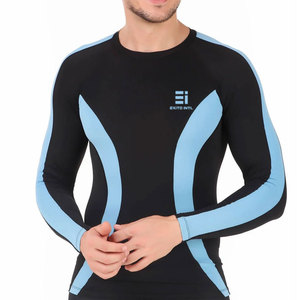 Men's Athletic Compression Shirt Long Sleeve Muscle Support Running Gym Training Top High Performance Eco-Friendly - Product Image 1