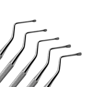 Juego de 5 Curetas de Doble Extremo de Acero Inoxidable, Instrumentos Quirúrgicos Dentales Manuales # 84- # Kit 88 - Product Image 3