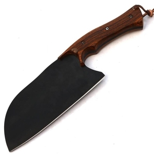 Cuchillo de carnicero serbio hecho a mano, cuchillo para carne de acero con alto contenido de carbono con mango de madera, cuchillo de cocina para chef - Product Image 5