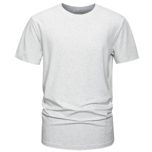เสื้อยืดคอกลมแขนสั้นผู้ชายทรงปกติ ผ้าฝ้าย 100% ระบายอากาศได้ดี ไม่เป็นขุย เหมาะสำหรับใส่ทุกวัน - Product Image 1