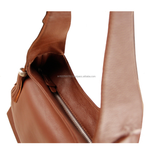 Wholesale Custom Logo Women's Vintage Hobo Bags Real Soft Cowhide Genuine Leather <b>Handbags</b> Stylish Daily Use Brown for Ladies - Product Image 5