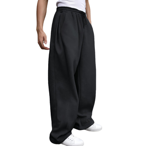 2026 Men Baggy Wide Leg Track <b>Pants</b> Autumn Winter Fleece Sweatpants Casual Streetwear Loose Joggers for Men and Women Wear - Product Image 3