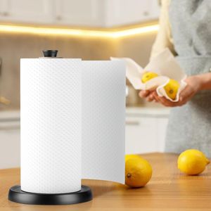 Portarotolo da Cucina Premium in Acciaio Inossidabile da Appoggio con Doppio Meccanismo a Cricchetto, Organizza l'Arrotolamento in Modo Efficiente - Product Image 3