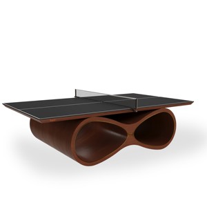Luxury Infinity Ping Pong <b>Table</b> with Designer Wooden Base, Modern Indoor <b>Table</b> <b>Tennis</b> Setup for Home Club Leisure Use Premium - Product Image 1