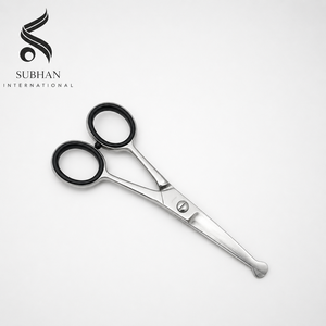 Tijeras Profesionales de Peluquería de Acero Inoxidable para Nariz, Barba y Cejas, Diseño Multiusos con Punta de Seguridad para Logotipo Personalizado - Product Image 1