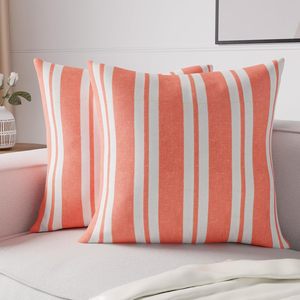 100% Woven Cotton <b>Striped</b> <b>Cushion</b> Cover | Custom Boho Stripe Pillow Cover | Wholesale Decorative Sofa <b>Cushion</b> Case - Product Image 4