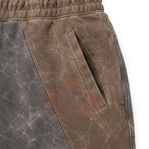 Ensemble de pantalon et sweat à capuche délavé style streetwear confortable en coton doux, tenue assortie pour un style de vie actif au quotidien - Product Image 6